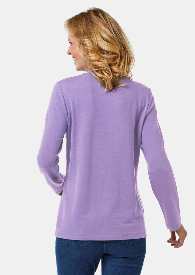 GOLDNER Longpullover »Stehkragenshirt mit Langarm« Ohne