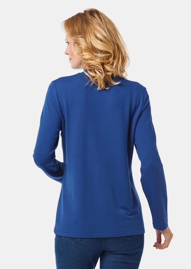 GOLDNER Longpullover »Stehkragenshirt mit Langarm« Ohne