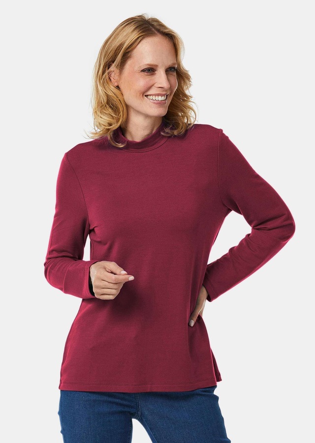 GOLDNER Longpullover »Stehkragenshirt mit Langarm« Ohne