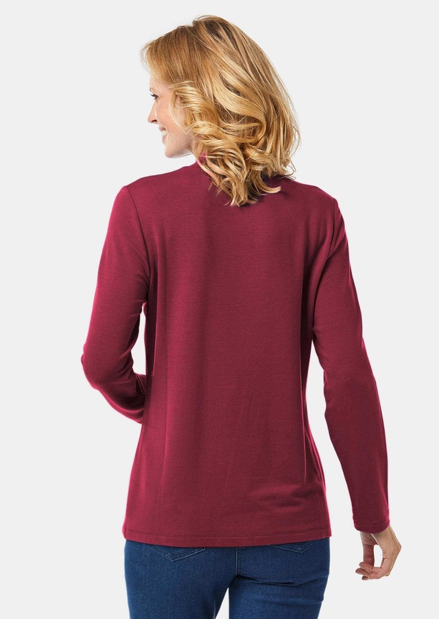 GOLDNER Longpullover »Stehkragenshirt mit Langarm« Ohne