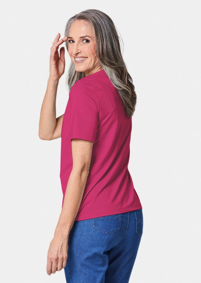 GOLDNER Langarm-Poloshirt »Kurzgröße Gepflegtes Shirt in formstabiler Ware« Ohne