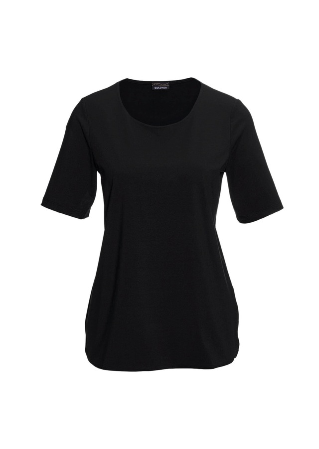 GOLDNER Langarm-Poloshirt »Kurzgröße Gepflegtes Shirt in formstabiler Ware« Ohne
