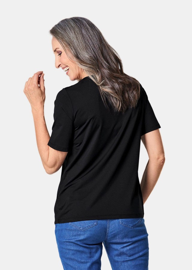 GOLDNER Langarm-Poloshirt »Kurzgröße Gepflegtes Shirt in formstabiler Ware« Ohne