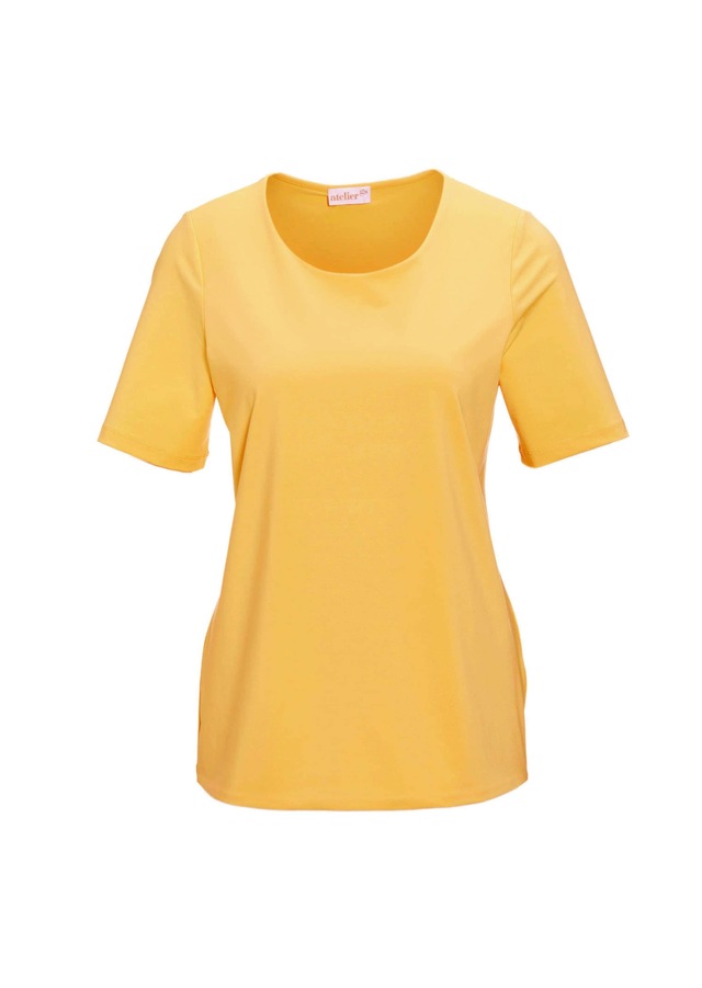 GOLDNER Langarm-Poloshirt »Kurzgröße Gepflegtes Shirt in formstabiler Ware« Ohne