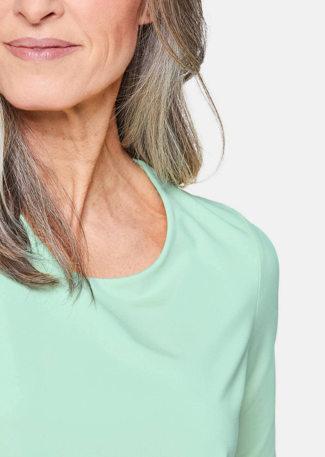 GOLDNER Langarm-Poloshirt »Kurzgröße Gepflegtes Shirt in formstabiler Ware« Ohne