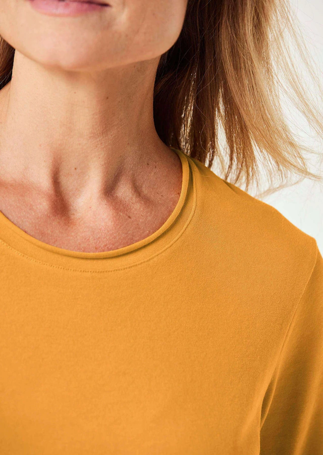 GOLDNER Longpullover »T-Shirt mit Rundhals« Ohne