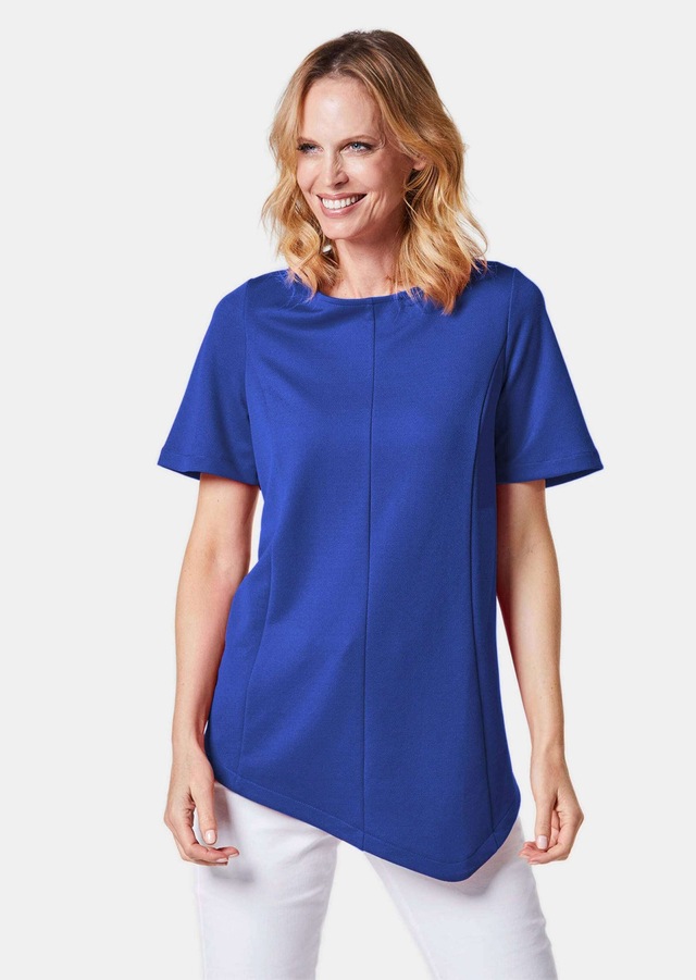 GOLDNER Langarm-Poloshirt »Kurzgröße Zipfelshirt« Ohne