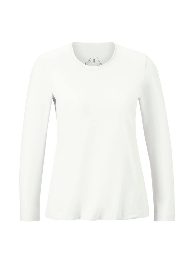 GOLDNER Longpullover »T-Shirt mit Rundhals« Ohne