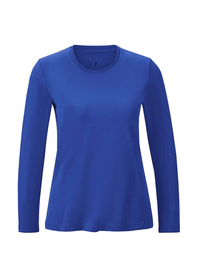 GOLDNER Longpullover »T-Shirt mit Rundhals« Ohne