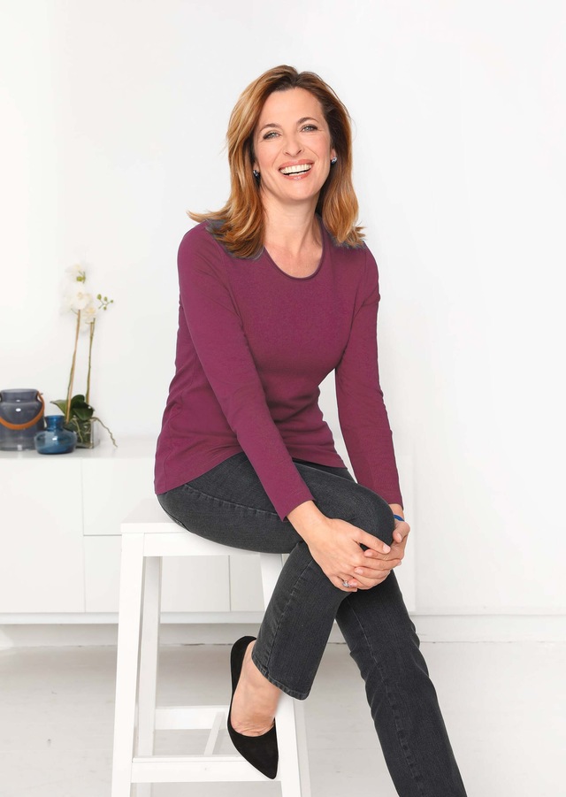 GOLDNER Longpullover »T-Shirt mit Rundhals« Ohne