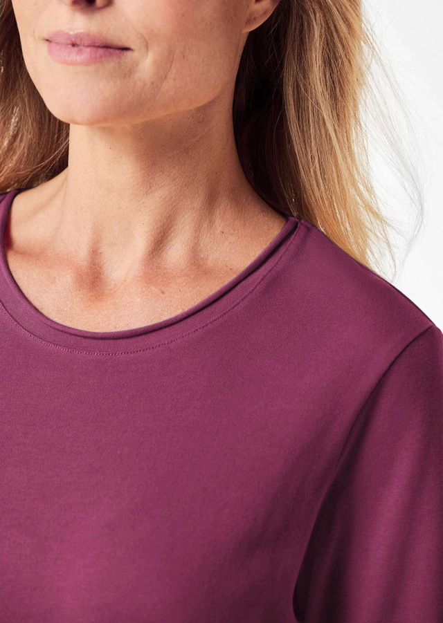 GOLDNER Longpullover »T-Shirt mit Rundhals« Ohne