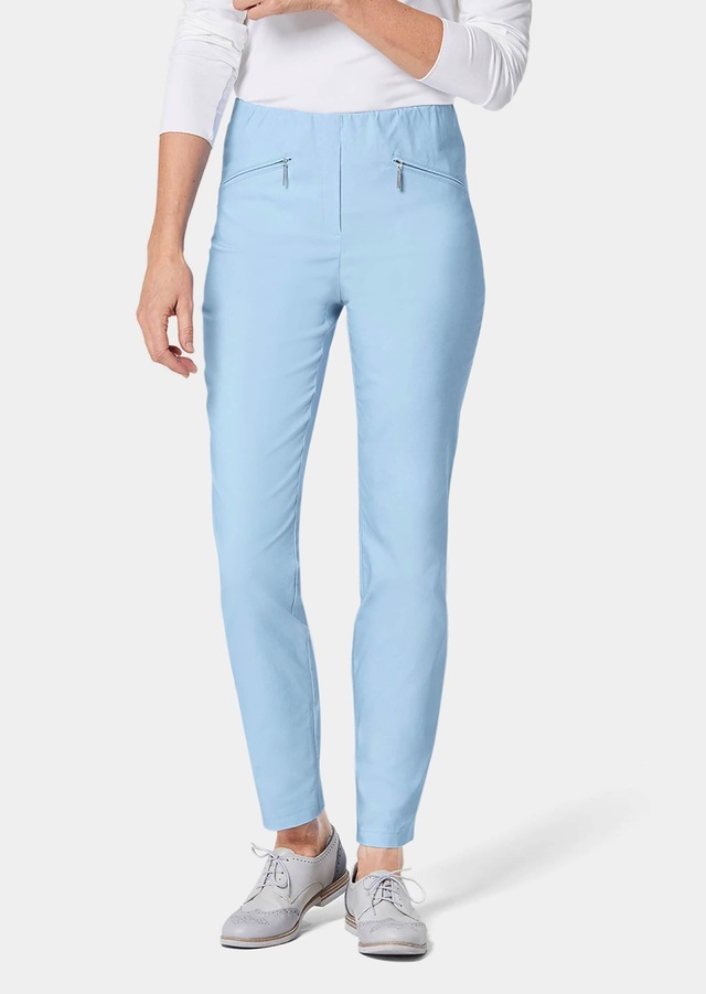 GOLDNER 2-in-1-Hose »Kurzgröße Schlupfhose LOUISA mit Steppnähten« Ohne