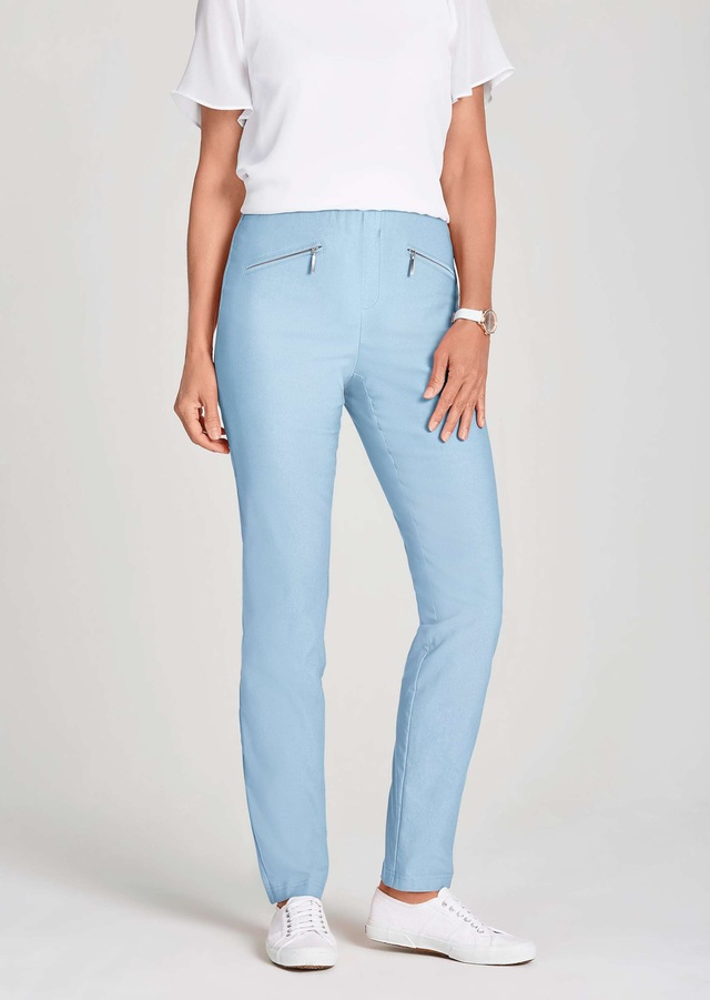 GOLDNER 2-in-1-Hose »Kurzgröße Schlupfhose LOUISA mit Steppnähten« Ohne