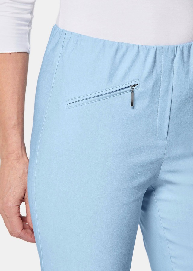 GOLDNER 2-in-1-Hose »Kurzgröße Schlupfhose LOUISA mit Steppnähten« Ohne