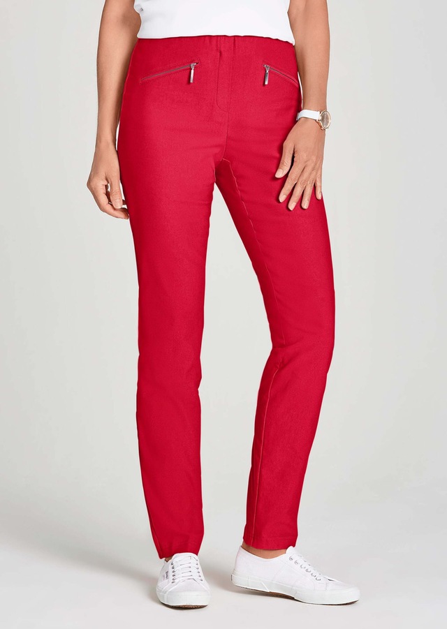 GOLDNER 2-in-1-Hose »Kurzgröße Schlupfhose LOUISA mit Steppnähten« Ohne
