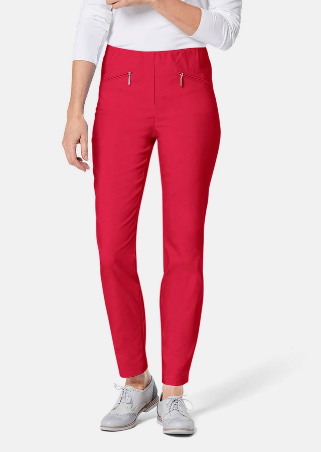 GOLDNER 2-in-1-Hose »Kurzgröße Schlupfhose LOUISA mit Steppnähten« Ohne