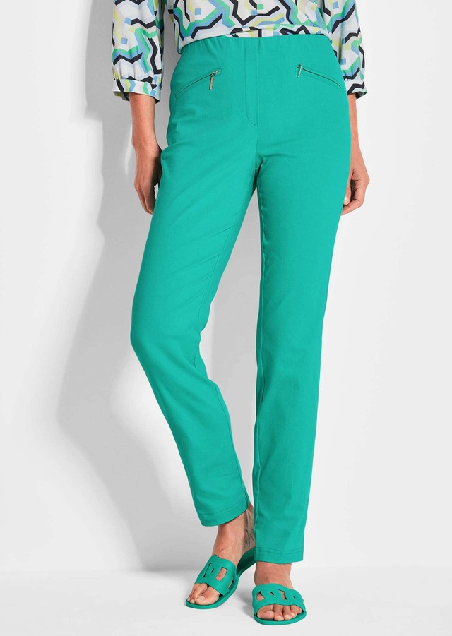 GOLDNER 2-in-1-Hose »Kurzgröße Schlupfhose LOUISA mit Steppnähten« Ohne