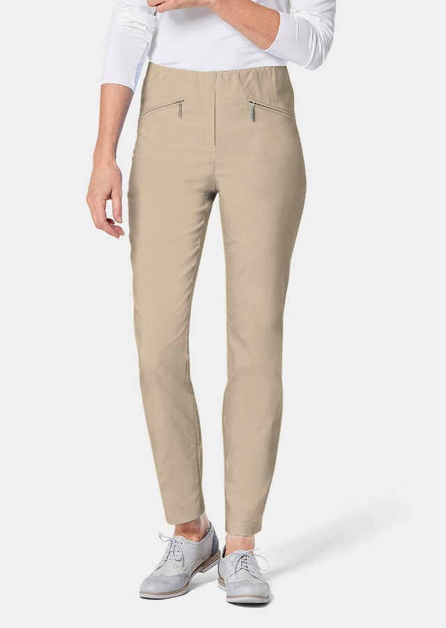GOLDNER 2-in-1-Hose »Kurzgröße Schlupfhose LOUISA mit Steppnähten« Ohne