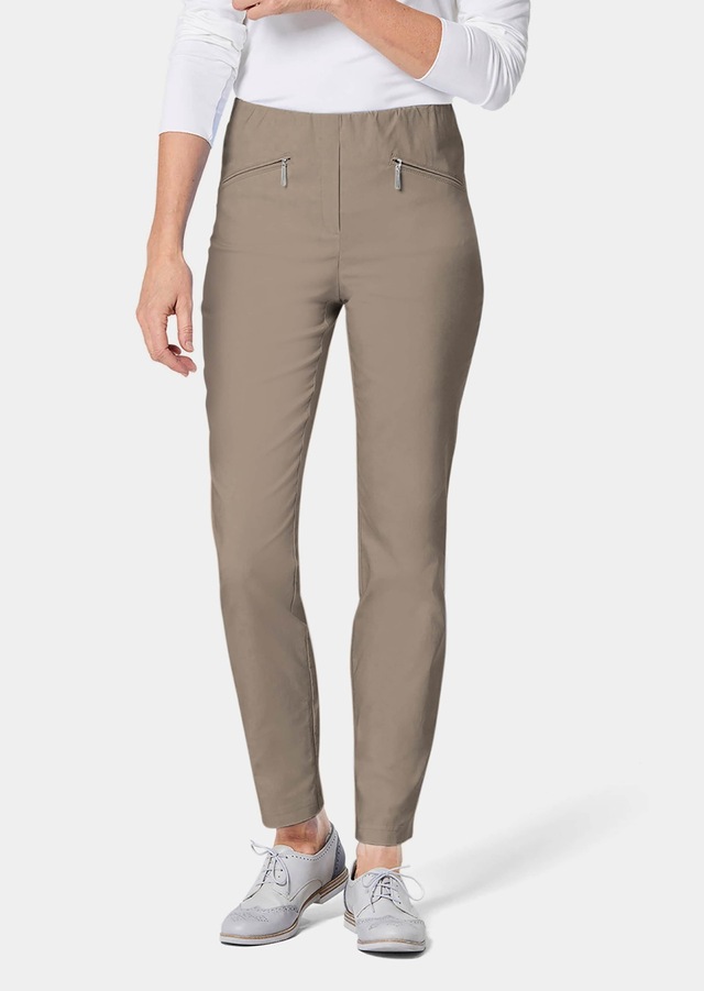 GOLDNER 2-in-1-Hose »Kurzgröße Schlupfhose LOUISA mit Steppnähten« Ohne