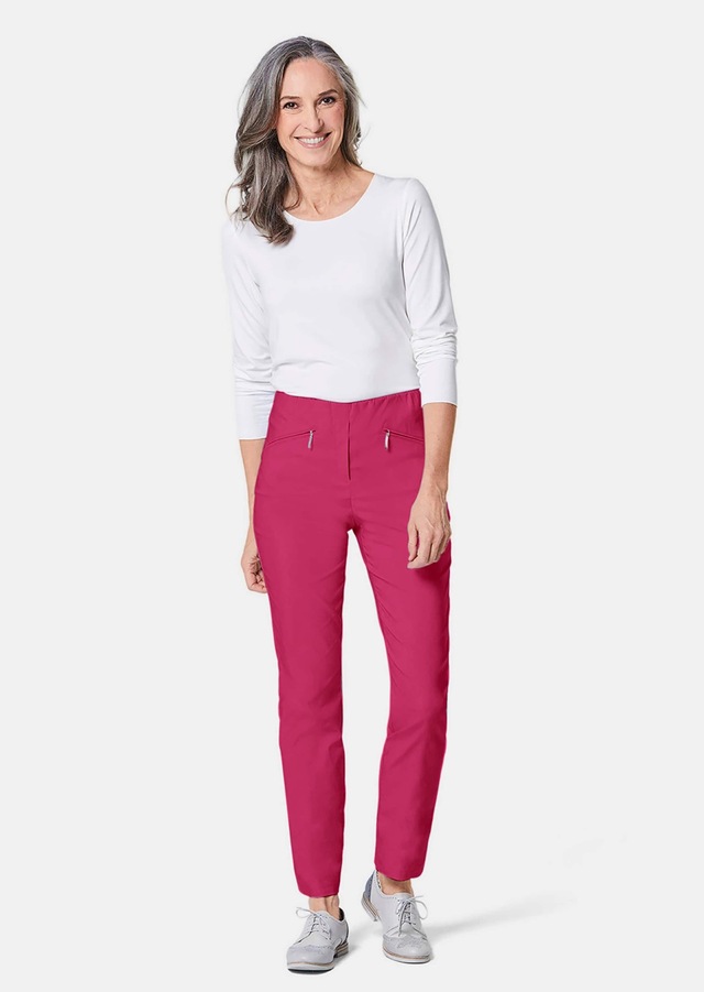 GOLDNER 2-in-1-Hose »Kurzgröße Schlupfhose LOUISA mit Steppnähten« Ohne