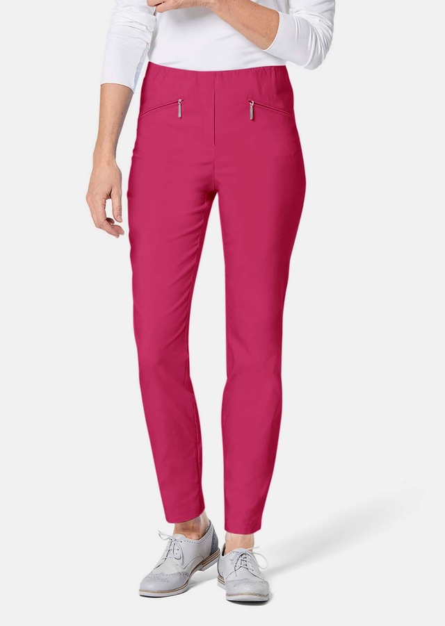 GOLDNER 2-in-1-Hose »Kurzgröße Schlupfhose LOUISA mit Steppnähten« Ohne