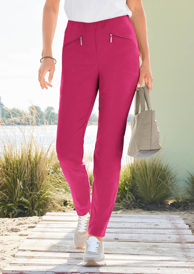 GOLDNER 2-in-1-Hose »Kurzgröße Schlupfhose LOUISA mit Steppnähten« Ohne