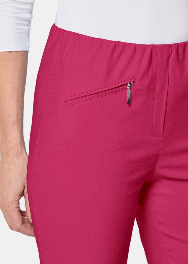 GOLDNER 2-in-1-Hose »Kurzgröße Schlupfhose LOUISA mit Steppnähten« Ohne