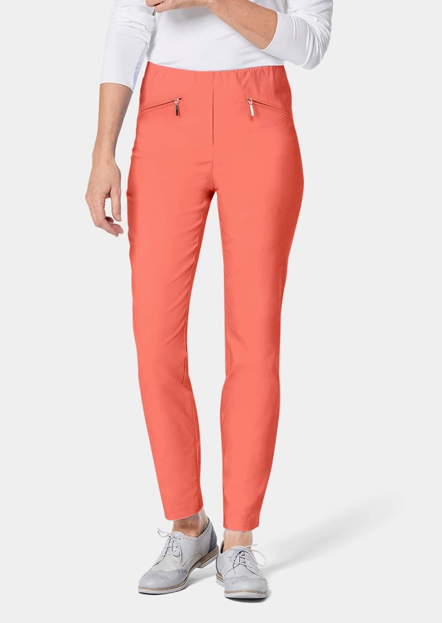 GOLDNER 2-in-1-Hose »Kurzgröße Schlupfhose LOUISA mit Steppnähten« Ohne