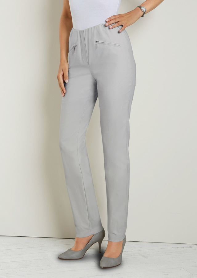 GOLDNER 2-in-1-Hose »Kurzgröße Schlupfhose LOUISA mit Steppnähten« Ohne