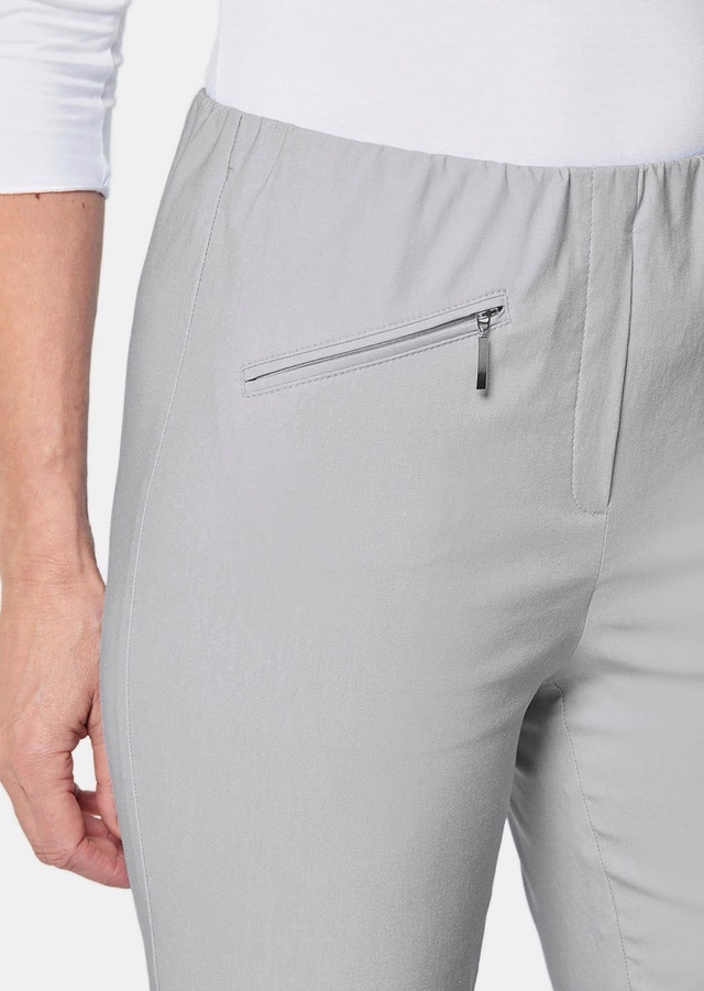 GOLDNER 2-in-1-Hose »Kurzgröße Schlupfhose LOUISA mit Steppnähten« Ohne