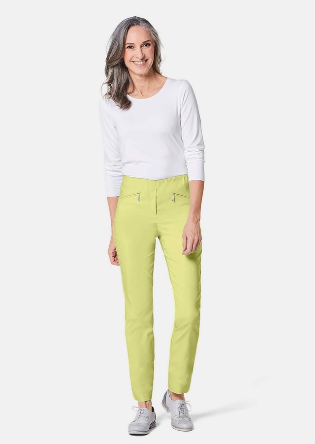 GOLDNER 2-in-1-Hose »Kurzgröße Schlupfhose LOUISA mit Steppnähten« Ohne