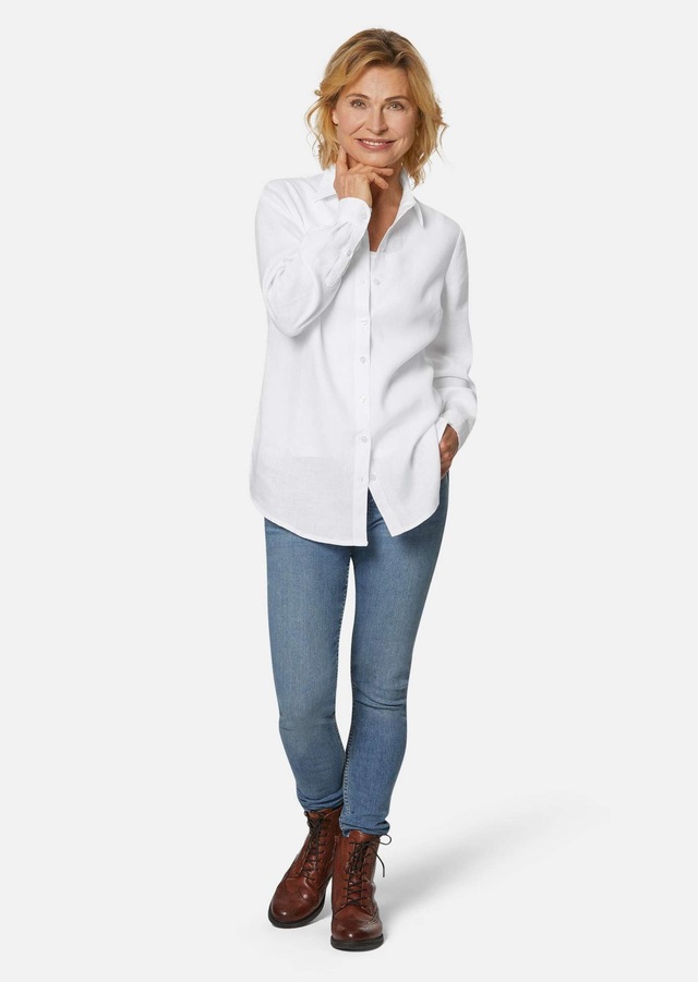 GOLDNER Langarmbluse »Kurzgröße Bequeme Damen Businessbluse« Ohne
