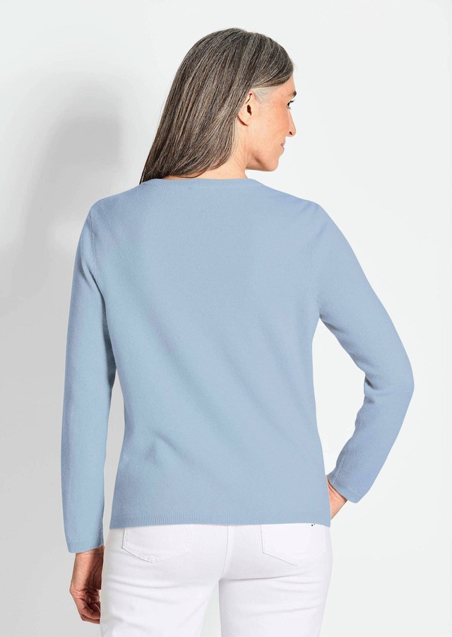 GOLDNER Strickjacke »Eleganter Herbstcardigan mit Rundhals« Ohne