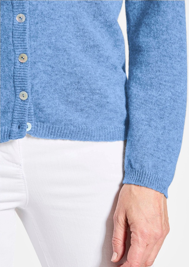 GOLDNER Strickjacke »Eleganter Herbstcardigan mit Rundhals« Ohne
