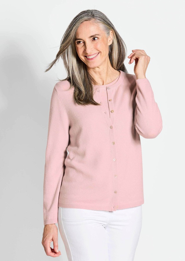 GOLDNER Strickjacke »Eleganter Herbstcardigan mit Rundhals« Ohne