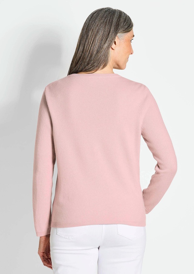 GOLDNER Strickjacke »Eleganter Herbstcardigan mit Rundhals« Ohne
