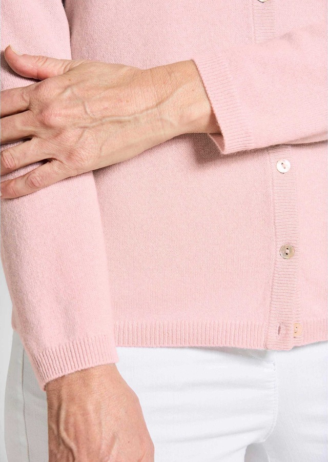 GOLDNER Strickjacke »Eleganter Herbstcardigan mit Rundhals« Ohne