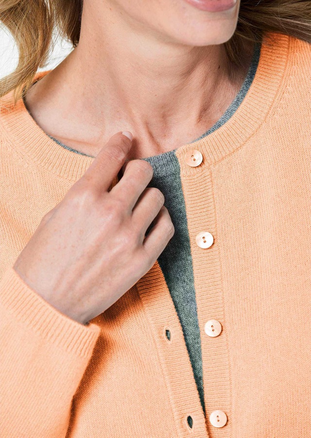 GOLDNER Strickjacke »Eleganter Herbstcardigan mit Rundhals« Ohne