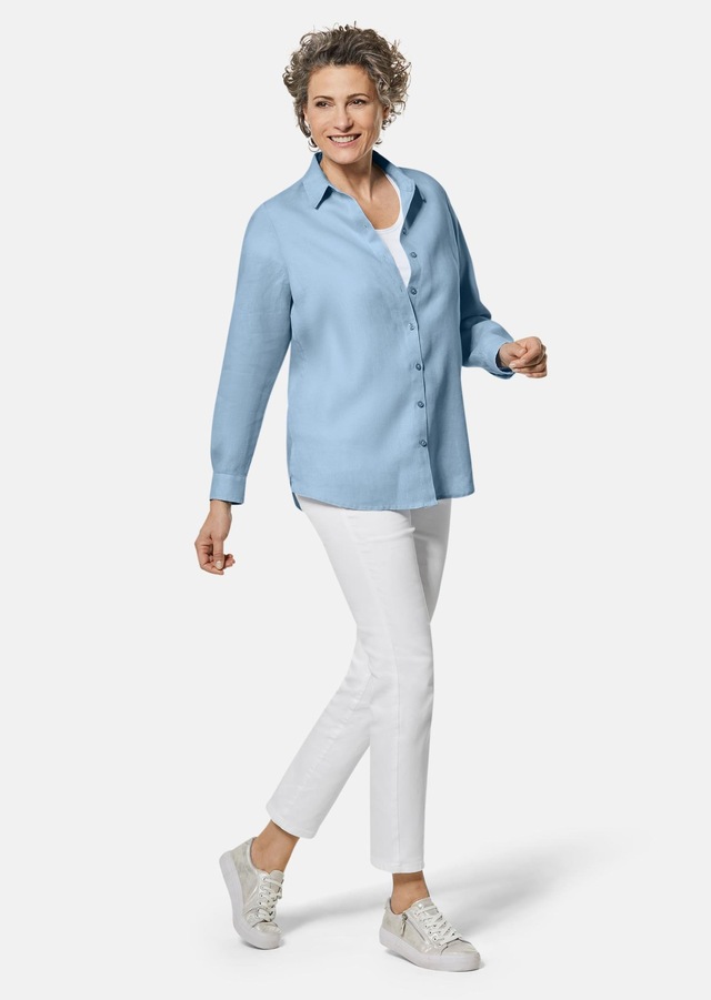 GOLDNER Langarmbluse »Bequeme Damen Businessbluse« Ohne