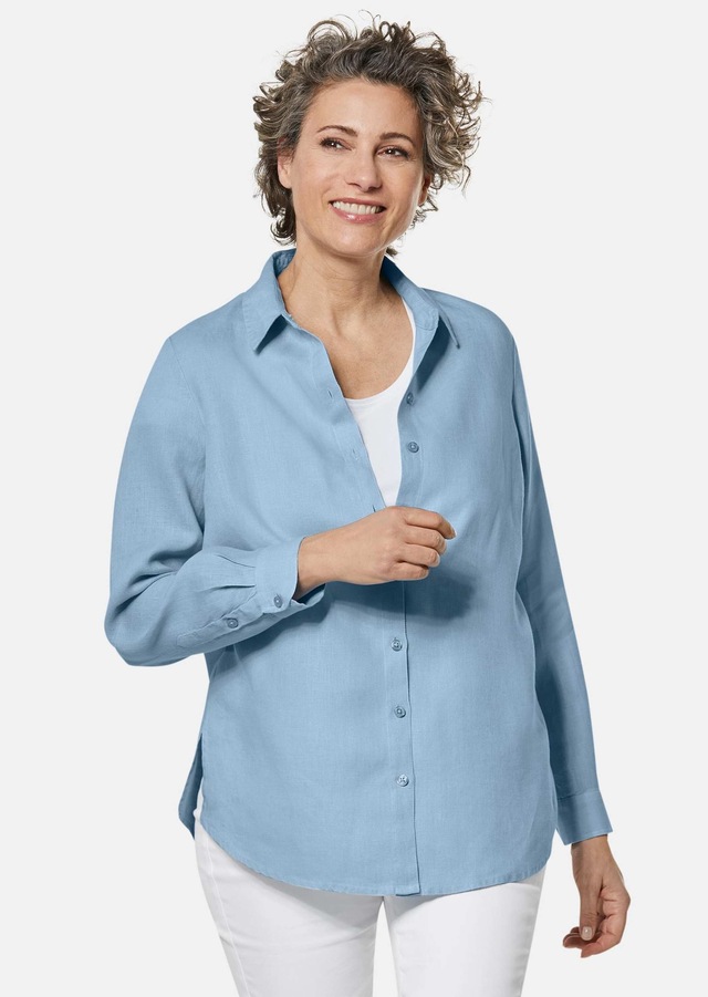 GOLDNER Langarmbluse »Bequeme Damen Businessbluse« Ohne