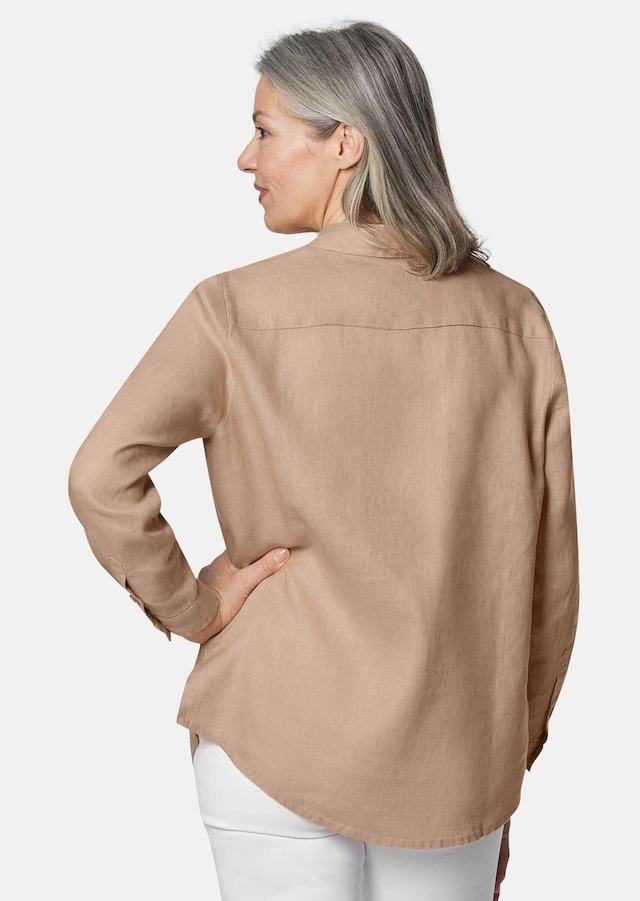 GOLDNER Langarmbluse »Kurzgröße Bequeme Damen Businessbluse« Ohne