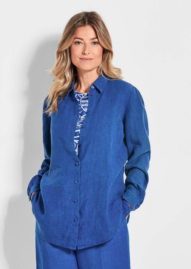 GOLDNER Langarmbluse »Kurzgröße Bequeme Damen Businessbluse« Ohne