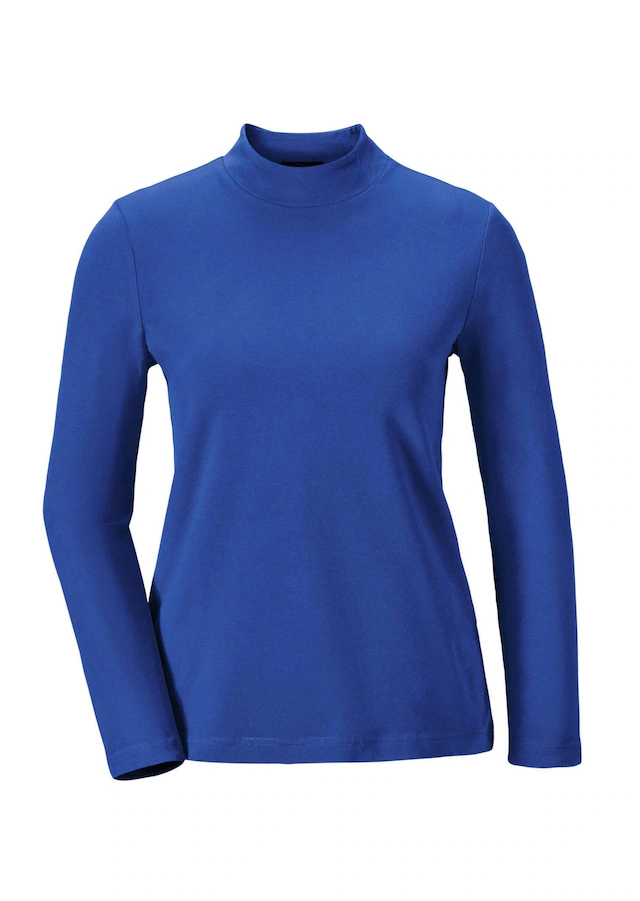 GOLDNER Longpullover »Kurzgröße Stehkragenshirt mit Langarm« Ohne
