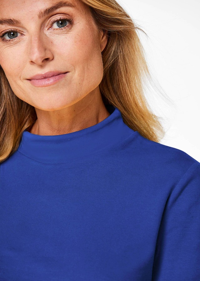 GOLDNER Longpullover »Kurzgröße Stehkragenshirt mit Langarm« Ohne