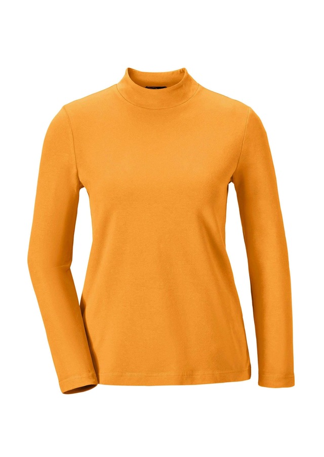 GOLDNER Longpullover »Kurzgröße Stehkragenshirt mit Langarm« Ohne