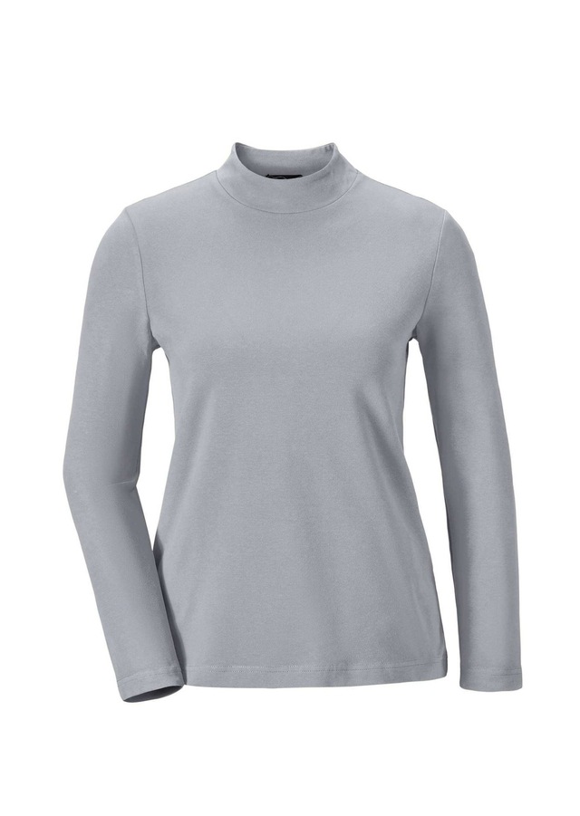 GOLDNER Longpullover »Kurzgröße Stehkragenshirt mit Langarm« Ohne