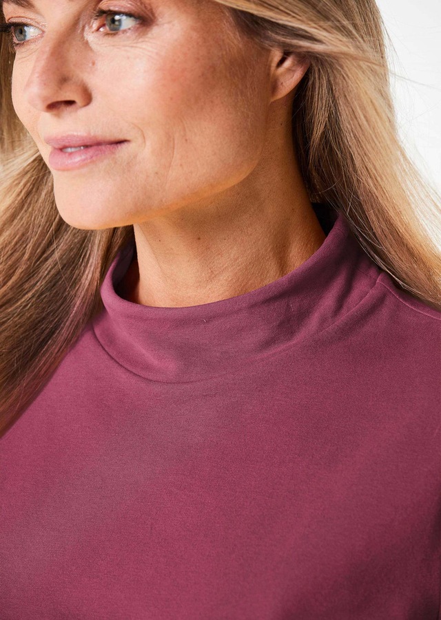 GOLDNER Longpullover »Kurzgröße Stehkragenshirt mit Langarm« Ohne