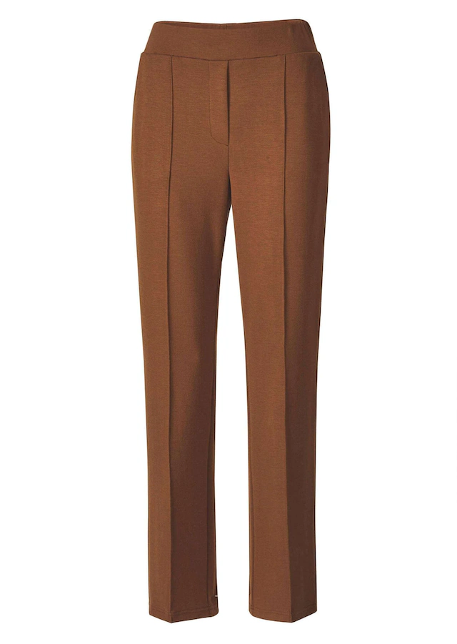 GOLDNER Chinohose »Weite Stoffhose VERA mit Biesen« Verdeckte Reißverschluss Optik