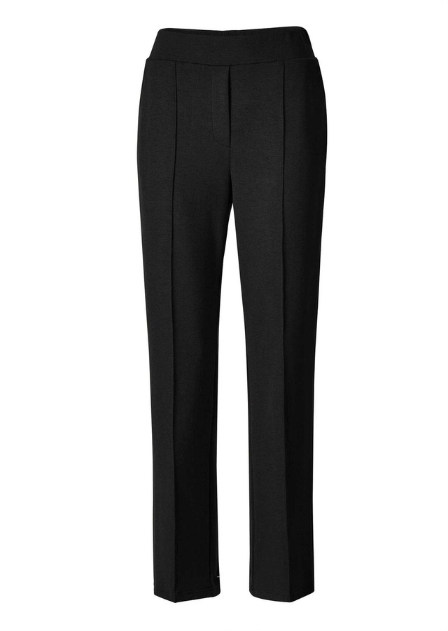GOLDNER Chinohose »Weite Stoffhose VERA mit Biesen« Verdeckte Reißverschluss Optik