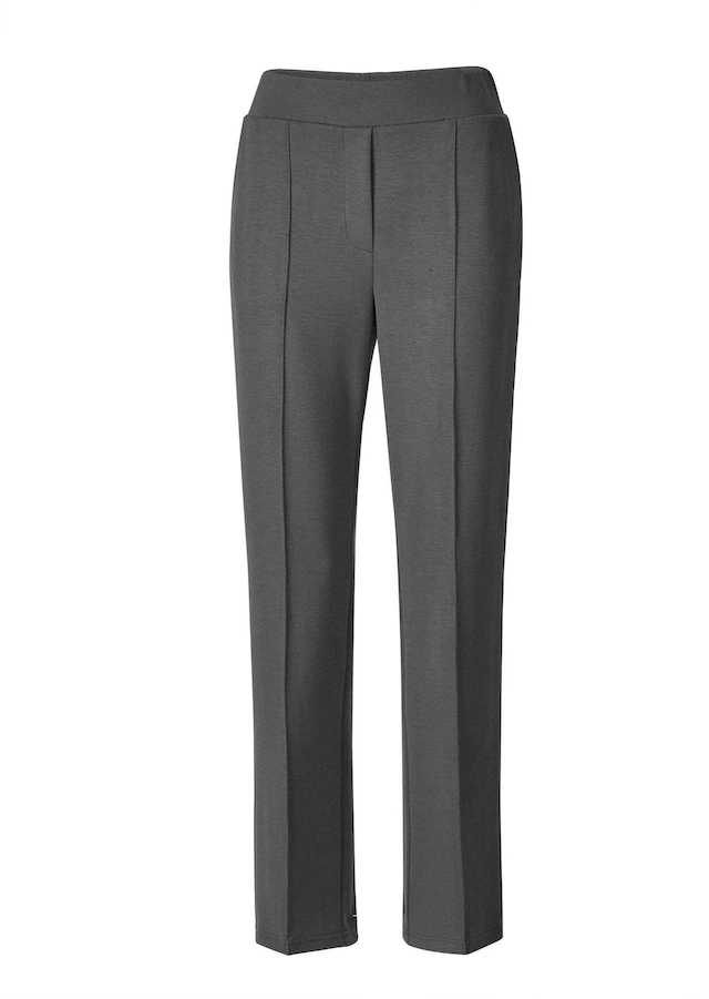 GOLDNER Chinohose »Weite Stoffhose VERA mit Biesen« Verdeckte Reißverschluss Optik